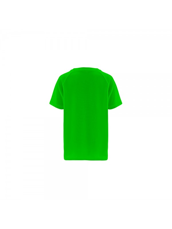 THC MOVE KIDS. T-shirt tecnica da bambino a maniche corte in poliestere - Lime THC MOVE KIDS. T-shirt tecnica da bambino a maniche corte in poliestere - Lime