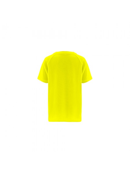 THC MOVE KIDS. T-shirt tecnica da bambino a maniche corte in poliestere - Giallo hexachrome