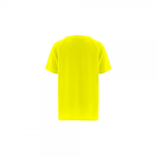 THC MOVE KIDS. T-shirt tecnica da bambino a maniche corte in poliestere - Giallo hexachrome
