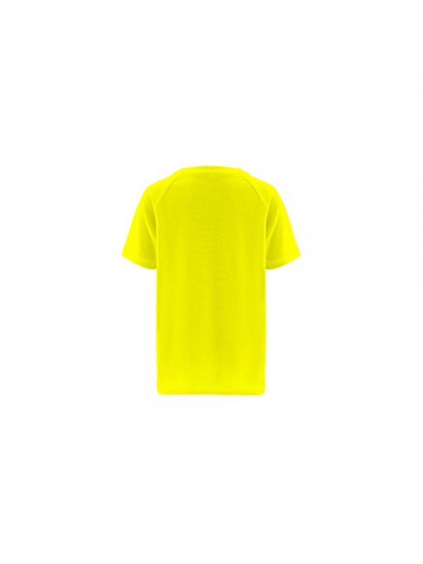 THC MOVE KIDS. T-shirt tecnica da bambino a maniche corte in poliestere - Giallo hexachrome THC MOVE KIDS. T-shirt tecnica da bambino a maniche corte in poliestere - Giallo hexachrome