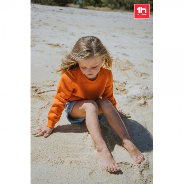 THC DELTA KIDS. Felpa per bambini in cotone riciclato e poliestere - Rosso
