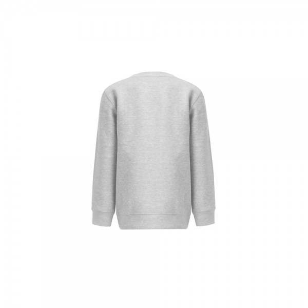 THC DELTA KIDS. Felpa per bambini in cotone riciclato e poliestere - Grigio chiaro mélange