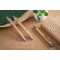 BETA BAMBOO. Penna a sfera in bambù con clip e dettagli in metallo