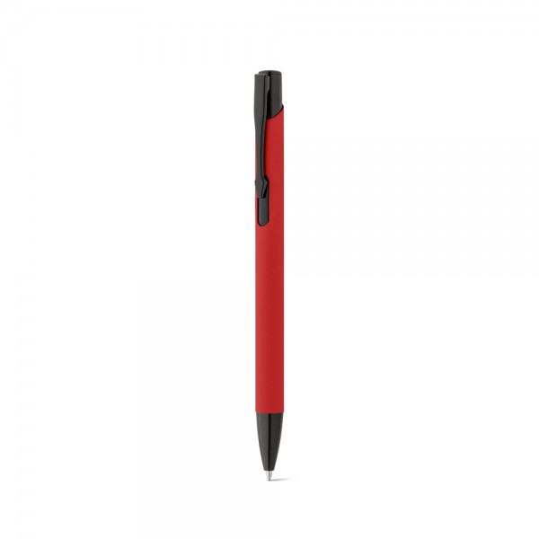 POPPINS. Penna a sfera in alluminio con finitura in gomma