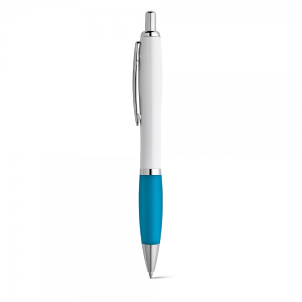 MOVE BK. Penna a sfera in ABS con clip e dettagli in metallo