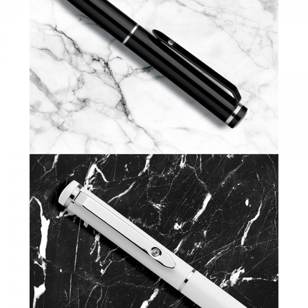 CALIOPE SET. Set con penna roller e penna a sfera in metallo
