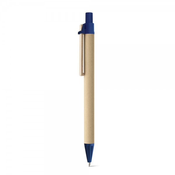 NAIROBI. Penna a sfera in carta kraft e clip in legno