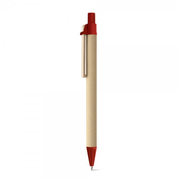 NAIROBI. Penna a sfera in carta kraft e clip in legno