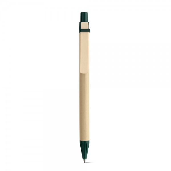 NAIROBI. Penna a sfera in carta kraft e clip in legno
