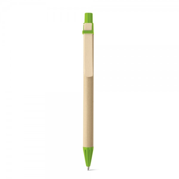 NAIROBI. Penna a sfera in carta kraft e clip in legno