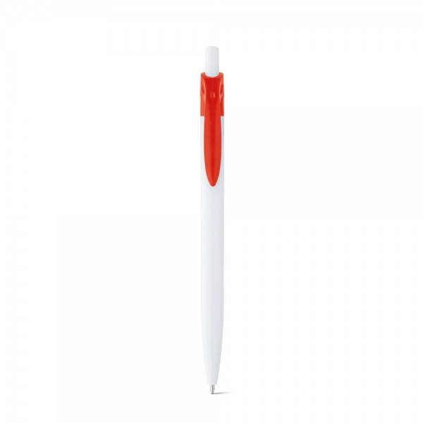 MARS. Penna a sfera in ABS con clip colorata