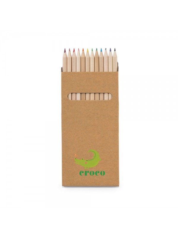 CROCO. Scatola con 12 matite colorate CROCO. Scatola con 12 matite colorate