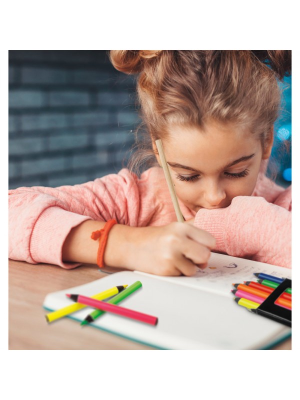 MEMLING. Scatola con 6 matite colorate MEMLING. Scatola con 6 matite colorate