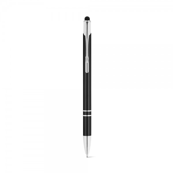 GALBA. Penna a sfera in alluminio con punta touch e clip