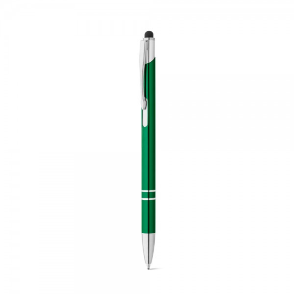 GALBA. Penna a sfera in alluminio con punta touch e clip
