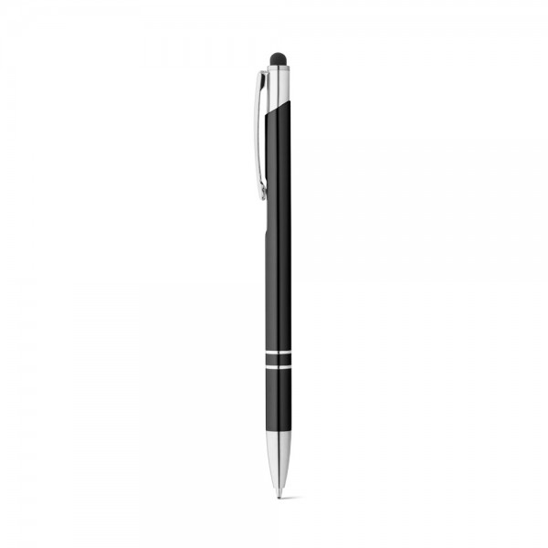 GALBA. Penna a sfera in alluminio con punta touch e clip