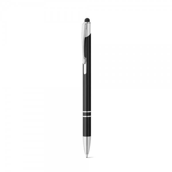 GALBA. Penna a sfera in alluminio con punta touch e clip