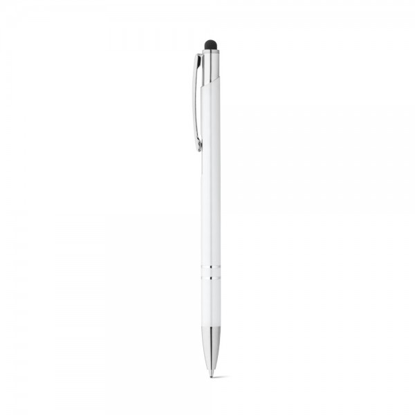 GALBA. Penna a sfera in alluminio con punta touch e clip