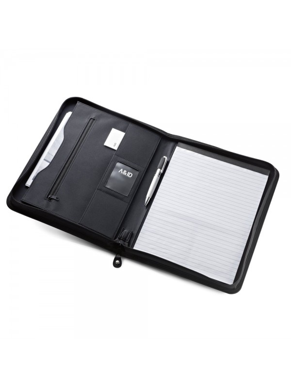 PASZO. Cartella A4 in PU e microfibra con blocco pagine a righe PASZO. Cartella A4 in PU e microfibra con blocco pagine a righe
