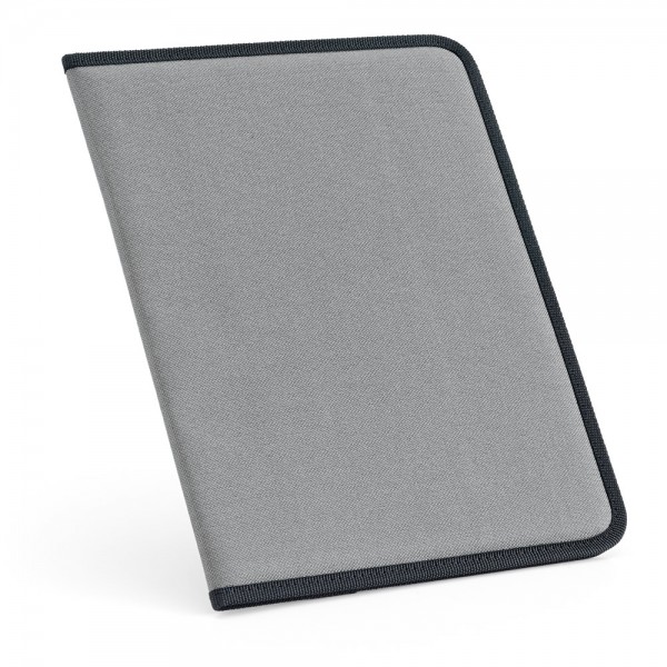 CUSSLER. Cartella A4 in 600D con blocco pagine a righe