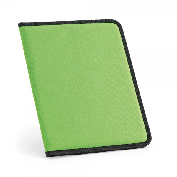 CUSSLER. Cartella A4 in 600D con blocco pagine a righe