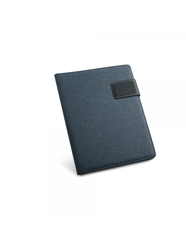 PYNCHON. Cartella A5 in PU e imitazione lino con blocco pagine a righe PYNCHON. Cartella A5 in PU e imitazione lino con blocco pagine a righe