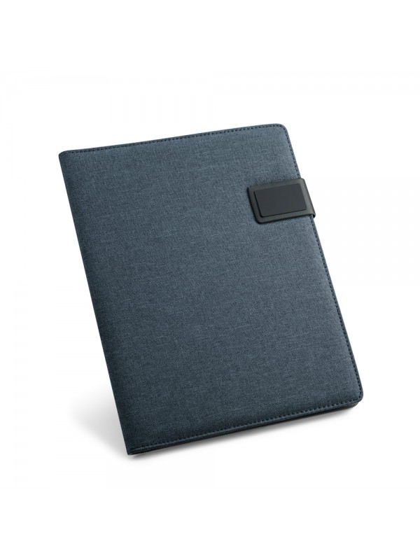 RIORDAN. Cartella A4 in PU e imitazione lino con blocco pagine a righe RIORDAN. Cartella A4 in PU e imitazione lino con blocco pagine a righe