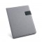 RIORDAN. Cartella A4 in PU e imitazione lino con blocco pagine a righe