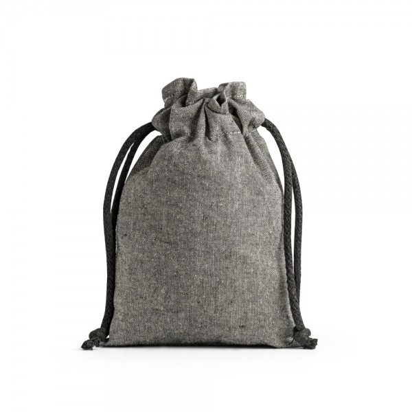 GIBRALTAR. Sacchetto regalo in cotone riciclato (70%), poliestere (30% rPET) (140 g/m²)