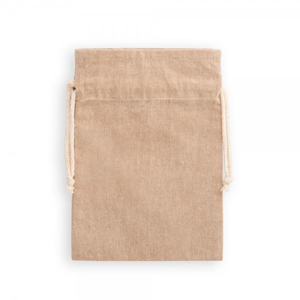 GIBRALTAR. Sacchetto regalo in cotone riciclato (70%), poliestere (30% rPET) (140 g/m²)