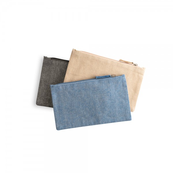 MILLIE. Pochette multifunzione con cotone riciclato (70%) e poliestere (30% rPET) (140 g/m²) (140 g/m²)