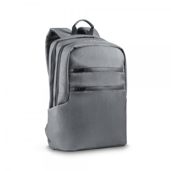 BROOKLYN. Zaino porta PC 15'' impermeabile in Nylon 2Tone - Grigio chiaro