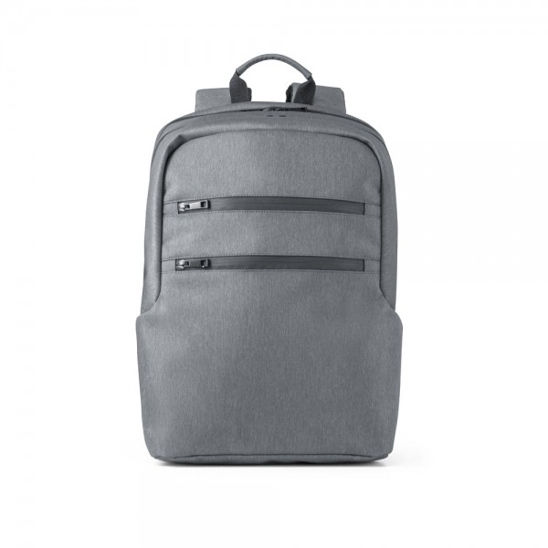 BROOKLYN. Zaino porta PC 15'' impermeabile in Nylon 2Tone - Grigio chiaro