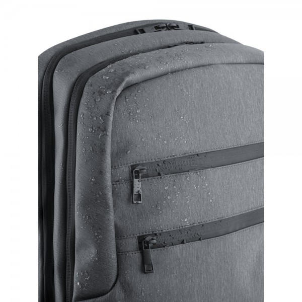 BROOKLYN. Zaino porta PC 15'' impermeabile in Nylon 2Tone - Grigio chiaro
