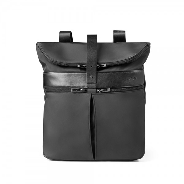 ROVER BACKPACK. Zaino in microfibra e PU - Nero