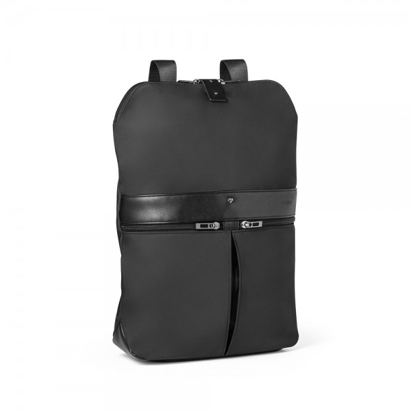 ROVER BACKPACK. Zaino in microfibra e PU - Nero