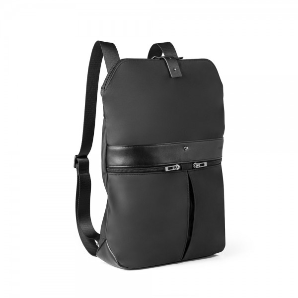 ROVER BACKPACK. Zaino in microfibra e PU - Nero