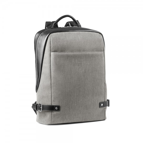 DIVERGENT BACKPACK II. Zaino porta PC 15'6'' in tessuto e PU - Beige