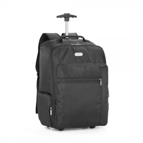 AVENIR. Zaino trolley porta PC 17'' in 1680D e 300D - Nero