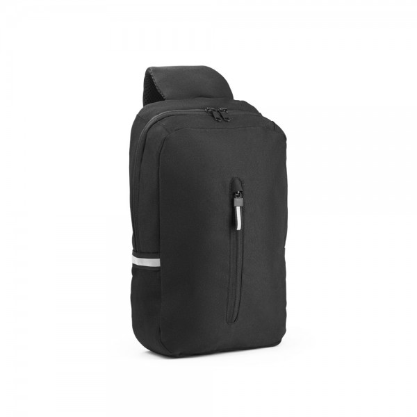 DELFOS. Zaino monospalla 300D poliestere riciclato e 600 poliestere riciclato, con fodera in poliestere riciclato 210D