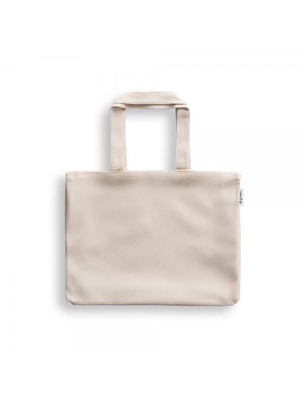 PARMA. Borsa in cotone (50%), cotone riciclato (30%) e poliestere (20% rPET) (280 g/m²)