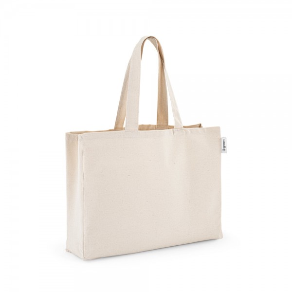 PARMA. Borsa in cotone (50%), cotone riciclato (30%) e poliestere (20% rPET) (280 g/m²)