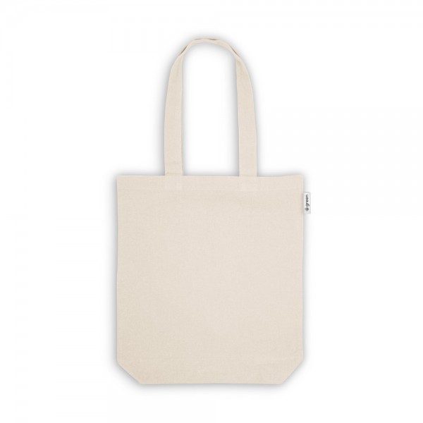 GIRONA. Borsa in cotone (50%), cotone riciclato (30%) e poliestere (20% rPET) (220 g/m²)