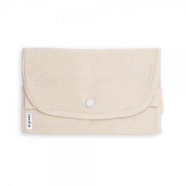 BEIRUT. Borsa pieghevole in cotone (50%), cotone riciclato (30%) e poliestere (20% rPET) (140 g/m²)