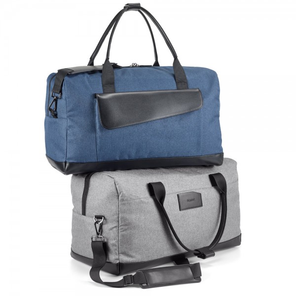 Motion Bag. Borsa da viaggio in 600D cationico e similpelle - Blu
