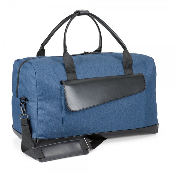 Motion Bag. Borsa da viaggio in 600D cationico e similpelle - Blu