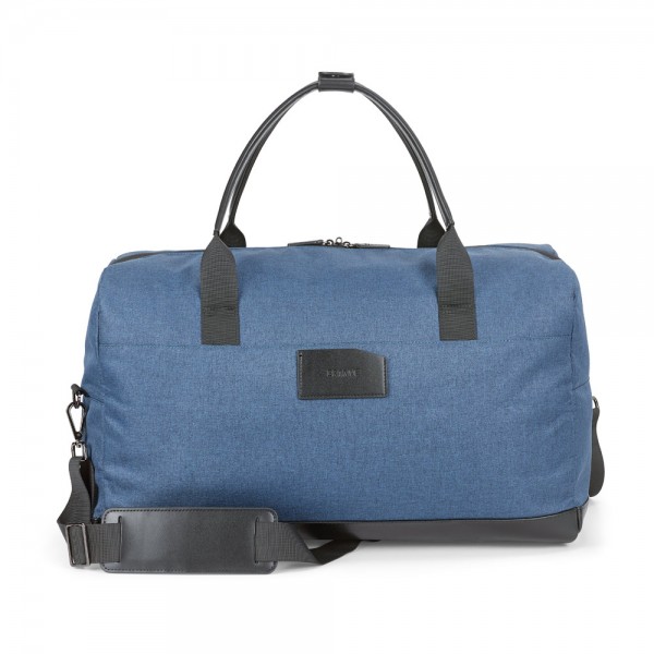 Motion Bag. Borsa da viaggio in 600D cationico e similpelle - Blu