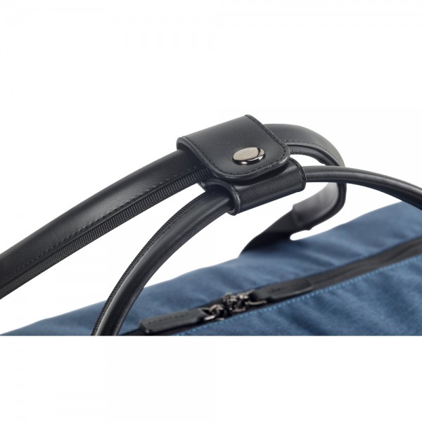 Motion Bag. Borsa da viaggio in 600D cationico e similpelle - Blu