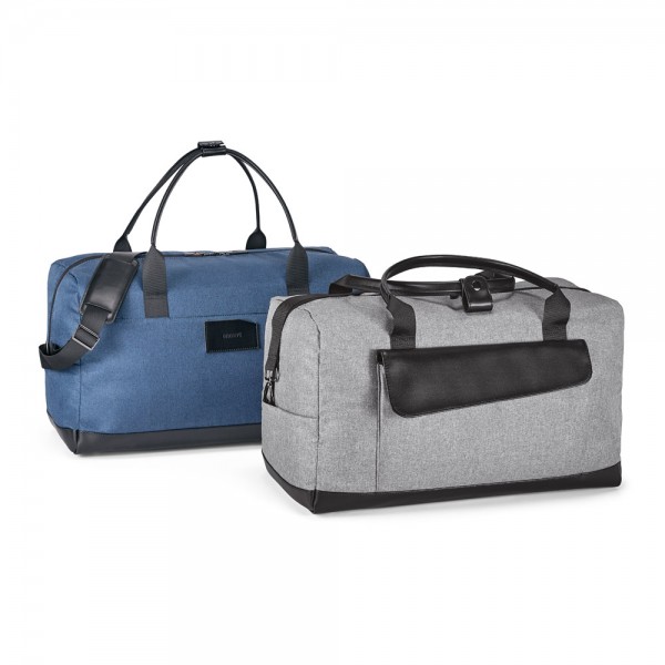 Motion Bag. Borsa da viaggio in 600D cationico e similpelle - Blu