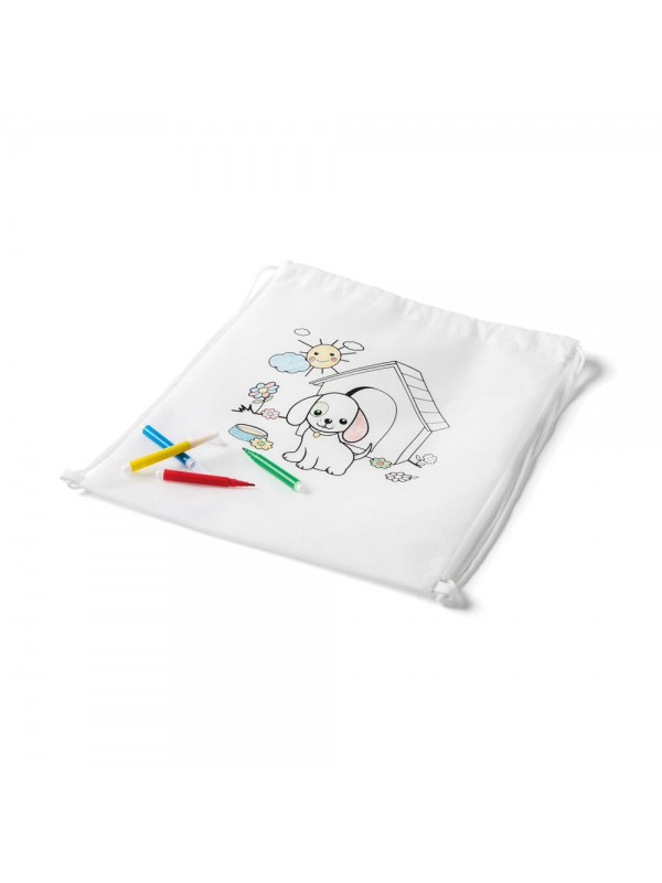 DRAWS. Zaino a sacca con disegno da colorare (80 g/m²) DRAWS. Zaino a sacca con disegno da colorare (80 g/m²)